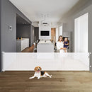 KISKIZ 122" Extra Wide Baby Gate Large Openings Indoor Outdoor - Scratch & Dent