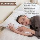 DOWNFORT Goose Feather Bed Pillows Soft Fluffy Pillows King Size Pack of 2 - Brand New