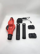 Cordless Leaf Blower Electric Cordless 2 Batteries Charger CFJ10-MT - RED Like New