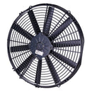 SPAL 30100401 Pusher Fan 16In Use W/ 15Amp Fuse at 13V 1 Pack - Black - Brand New