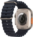 For Parts: Apple Watch Ultra GPS Cell 49mm Titanium Case Midnight Ocean Band - NO POWER