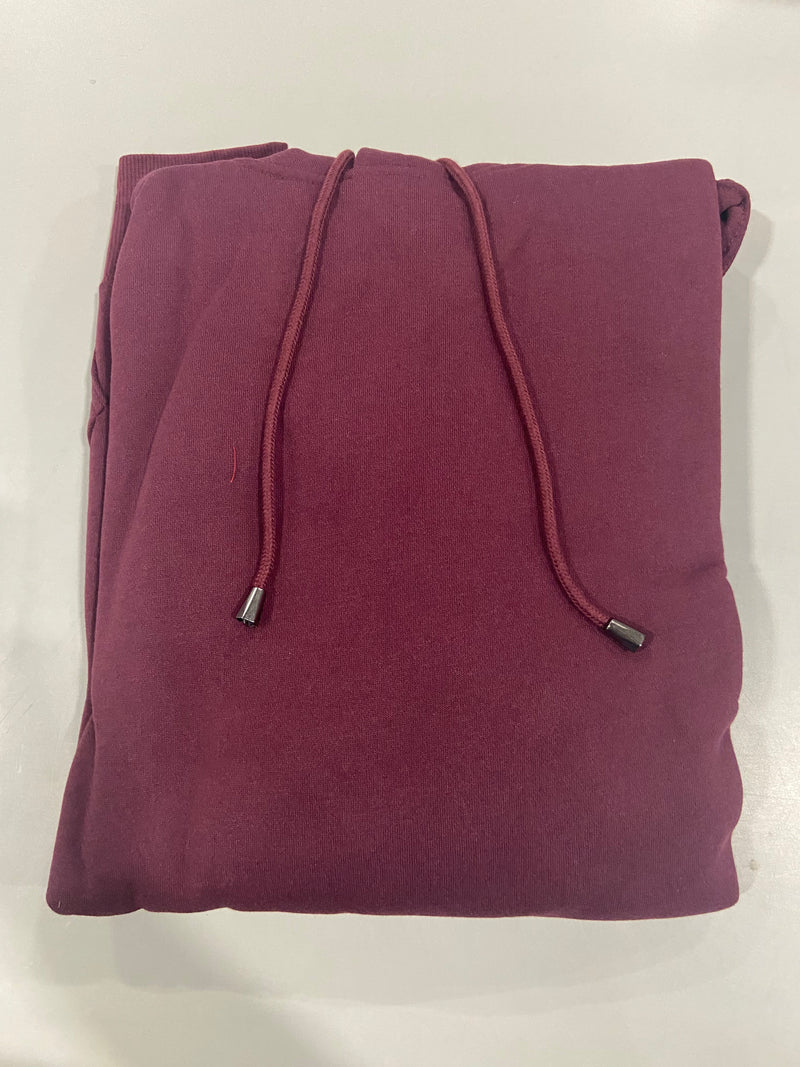 BLUE ICE PREMIUM CLOTHING PULLOVER HOODIE - SIZE: MEN 4XL - BURGUNDY - Brand New