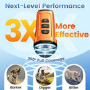 CBER S 5 MODES ANTI BARKING DEVICE FOR DOGS 50FT CONTROL DEVICE - ORANGE/BLACK - Like New