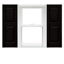 Mid America Raised Panel Vinyl Shutters 1 Pair 12 x 55 002 Black - Brand New