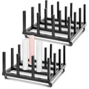 SILIFINE 2 PC MOBILE 16 VINYL ROLL STORAGE CART - BLACK - Like New