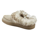 7207470WSDE EARTH ORIGINS WOMEN’S SUEDE SLIPPER FAUX FUR SIZE 8, WHEAT - Like New