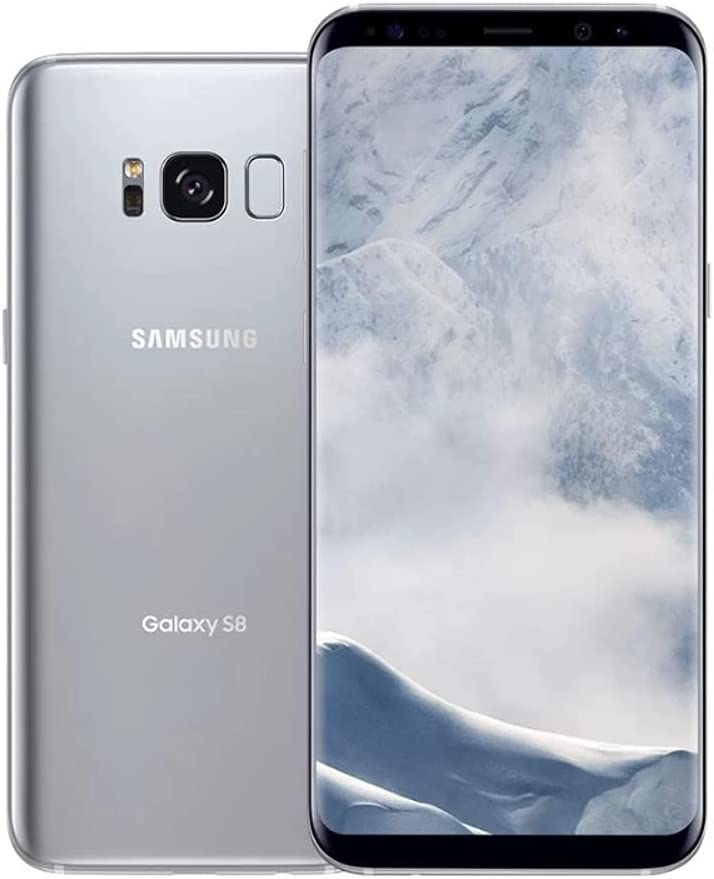For Parts: SAMSUNG GALAXY S8+ 64GB SPRINT T-MOBILE - SILVER  CRACKED SCREEN/LCD