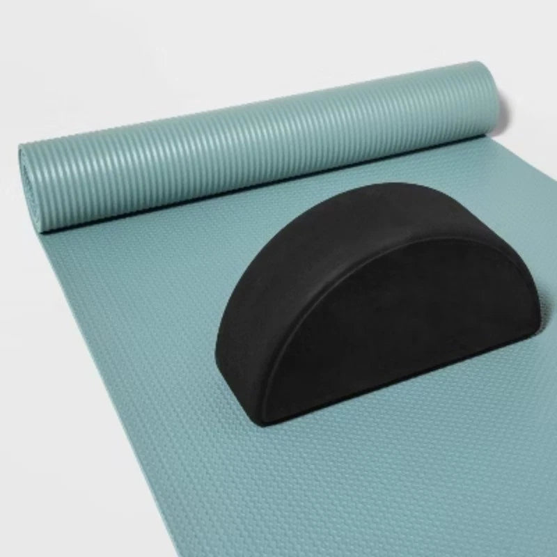 ALL IN MOTION HALF MOON YOGA BLOCK - EVA FOAM FITNESS ACCESSORY - BLACK - Brand New