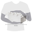 LEGO Brick 8 Knobs, Stackable Storage Box, White - Brand New
