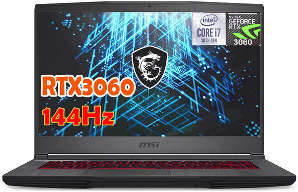 MSI GF65 Thin Gaming Laptop 15.6 FHD i7-10750H 16GB 512GB SSD RTX 3060 Like New