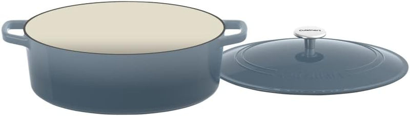 Cuisinart 7 Quart. Oval Cast Iron Casserole, CI770-33GNV - - Scratch & Dent