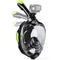 ZIPOUTE SNORKEL MASK FULL FACE\ FOLDABLE FULL FACE - S/M - BLACK/YELLOW - Like New