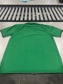 TIGER WOLF 3 BUTTON POLLO SHIRT - SIZE: MEN L - GREEN/BLACK - Like New