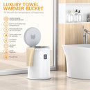 WXKNV LARGE TOWEL WARMER FOR BATHROOM, HOT TOWEL WARMER WITH TIMER - WHITE - Like New