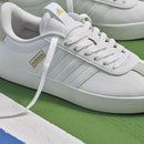 ID6285 ADIDAS WOMEN’S VL COURT 3.0 SNEAKER WHITE/BLACK/GRAY SIZE MEN 9.5 - Like New