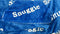 SNUGGIE REVERSIBLE THE ORIGINAL WEARABLE BLANKET SLEEVES - BLUE/TURQUIOSE - Like New