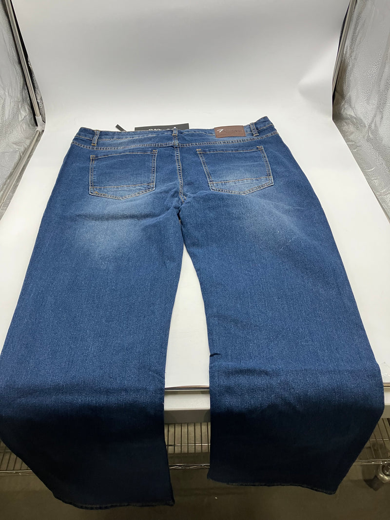 7GROOVE 7 GROOVE MEN'S JEANS STRAIGHT DENIM - SIZE: MEN 36/32 - MD BLUE - Brand New