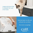 Catit Smartsift Automatic Sifting Cat Litter Box - WHITE/GRAY - Like New