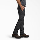WP594BK Dickies Mens Slim-Straight Stretch-Twill Cargo Pants, Black - 28W x 32L - Brand New