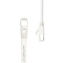 AMAZON BASICS RJ45 CAT 7 ETHERNET PATCH CABLE FLAT 600MHZ SNAGLESS 30FT - WHITE - Like New