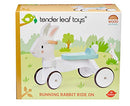 Tender Leaf Toys Running Rabbit Ride On Four Wheeled Push Balance Rabbit Bike - Brand New