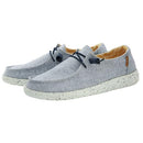 Hey Dude Women's Wendy Chambray Lace-Up Loafer - Size 7 (W38) 24 Blue/White - Brand New