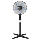 Simple Deluxe Oscillating 16" 3 Adjustable Speed Pedestal Stand, 16" Black - Like New