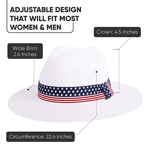 Livingston Wide Brim Straw Panama Hat Stylish Lightweight Breathable - Flagbelt - Brand New