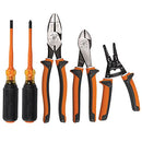 KLEIN TOOLS 94130 1000V INSULATED SCREWDRIVER TOOL SET - ORANGE/BLACK - Brand New