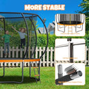 KIIVAKII TRAMPOLINE 12FT OUTDOOR KIDS ADULTS BASKETBALL HOOP - - Scratch & Dent
