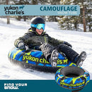Yukon Charlie's Inflatable Snow Tube 46” – Heavy-Duty Snow Sled, Camo - Like New
