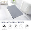 KOOTETA STONE BATH MAT, DIATOMACEOUS EARTH SHOWER MAT, (23.5X15" SEMICIRCULAR) - Like New