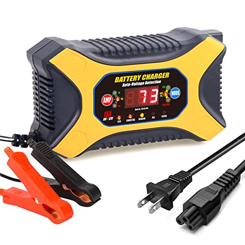 Car Battery Charger 12V/15A Automotive Battery Charger Maintainer Trickle - Like New