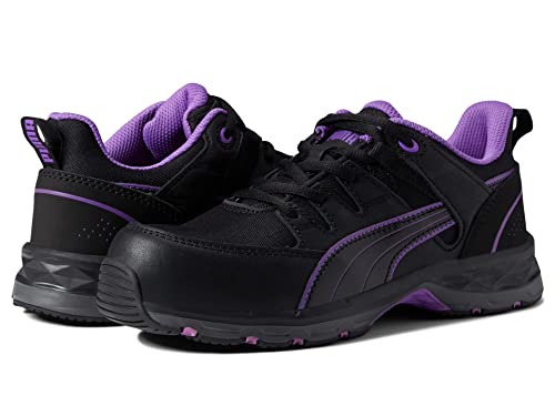 643955 PUMA STEPPER 2.0 LOW MEN SIZE 8.5 BLACK/LAVENDER - Like New