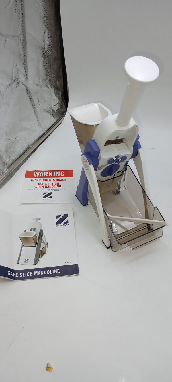 ZAKARIAN DASH SAFE SLICE MANDOLINE VEGETABLES MEAL PREP & MORE - PURPLE/WHITE - Like New