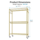 VIPEK R2 Plus Rolling Clothes Rack Heavy Duty Closet for Hanging Clothes - Black - Brand New