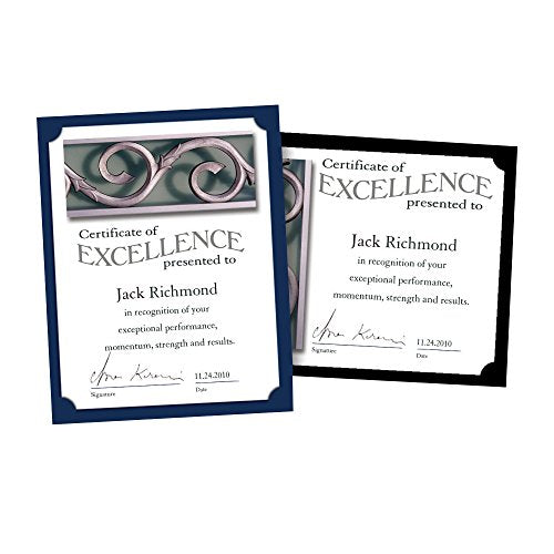 SOUTHWORTH® CERTIFICATE HOLDERS, 9 1/2" X 12", BLACK, PACK OF 10 PF18 - BLACK - Brand New