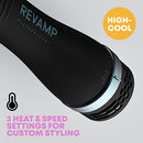 Revamp Progloss Perfect Blow Dry Volume Styler - Ceramic Barrel Hair Dryer Bru - Like New