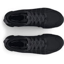 UNDER ARMOUR MEN'S MICRO G STRIKEFAST MID SIZE 10.5 BLACK/BLACK/PITCH GRAY - Like New