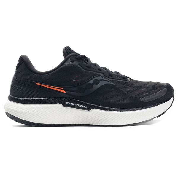 SAUCONY TRIUMPH 19 SYNTHETIC TEXTILE MEN'S RUNNING SHOES SIZE 8 - BLACK/WHITE - Like New