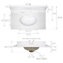 Design House Cultured Marble Vanity Top 31 inch - Brand New