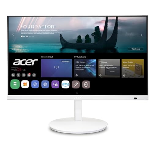 ACER - CS272 WEMIIIRX 27” IPS LED FHD 60HZ MONITOR HDMI - WHITE - Like New