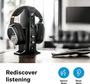 Sennheiser RS 195 RF Wireless Headphone Systems Selectable Hearing Boost - Black - Like New