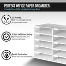 ADIROFFICE CARDBOARD CLASSROOM MAILBOX, 501-15-WHI - WHITE - Like New