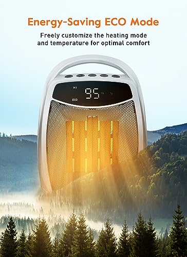 GIVEBEST PORTABLE SPACE HEATER 1500W PERSONAL ELECTRIC HEATER - SILVER Like New