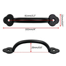 AMGIIMOR 12 PCS 4 Inch Drawer Pulls, Matte Black Rustic Cabinet Pulls HQ0284-BLK - Like New