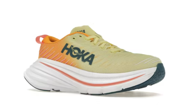 1113513 Hoka Bondi X Women's Running Shoes YELLOW PEAR SIZE 6.5 Like New