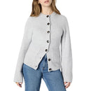 AMAZON ESSENTIALS WOMEN'S REGULAR CARDIGAN BELL SLEEVES WAIST- XS - LIGHT GRAY - Brand New