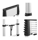 Cosco 8.5 Ft SmartClose Aluminum Telescoping Ladder B09RT81NTG - Gray - Brand New