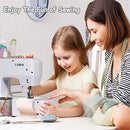 LUBY SEWING MACHINE WITH 12 BUILT-IN STITCHES & FREE ARM JG-1602 - WHITE/BLUE - Like New